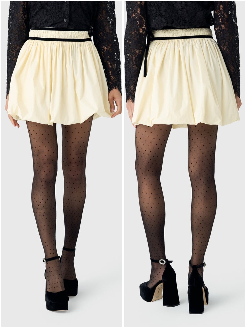Hunter Bell Angelina Skirt Ivory 10 NWT New